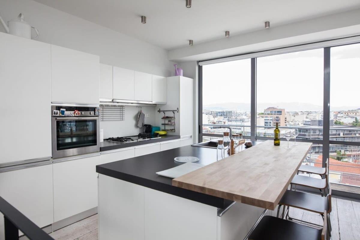 Penthouse With 360 View Of Athens And Private Gym Apartment ภายนอก รูปภาพ