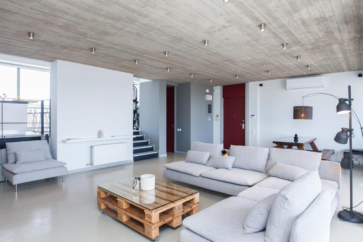 Penthouse With 360 View Of Athens And Private Gym Apartment ภายนอก รูปภาพ