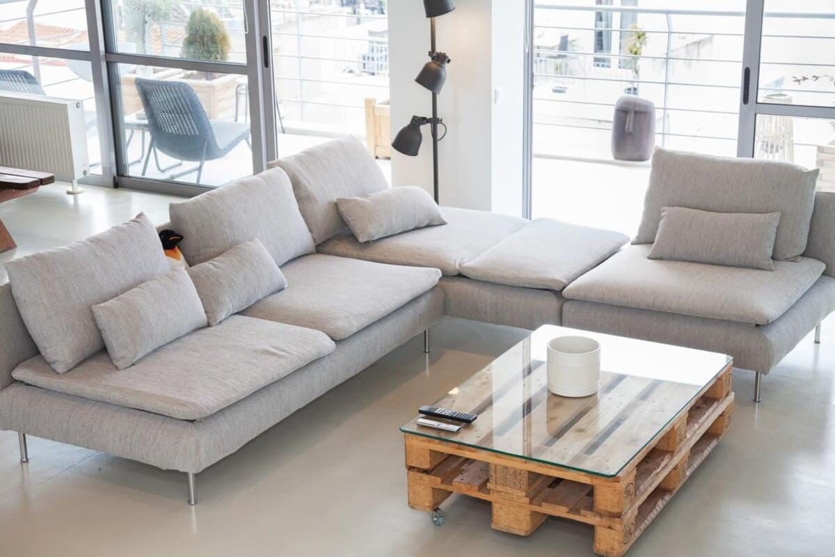 Penthouse With 360 View Of Athens And Private Gym Apartment ภายนอก รูปภาพ